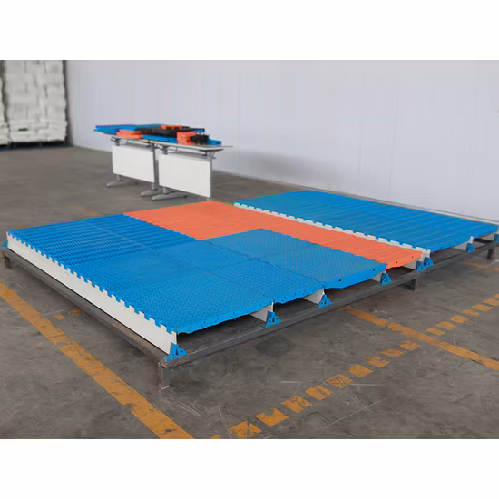 Bon prix latte en plastique bleu plancher de porc latte en plastique à vendre